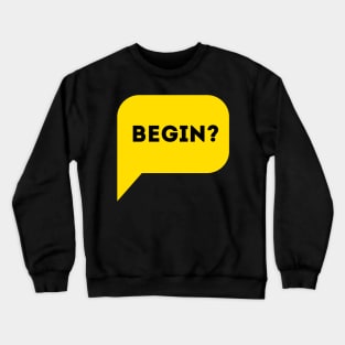 Begin Yellow Crewneck Sweatshirt